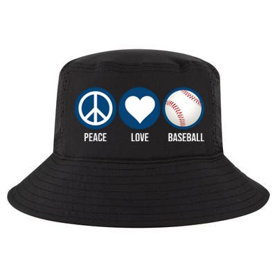 Peace Love Baseball Cool Comfort Performance Bucket Hat