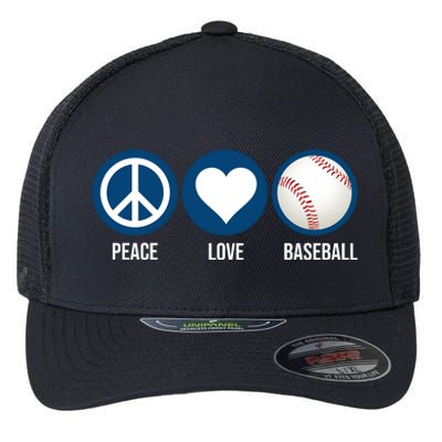 Peace Love Baseball Flexfit Unipanel Trucker Cap