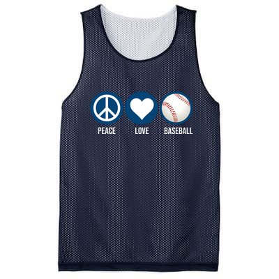 Peace Love Baseball Mesh Reversible Basketball Jersey Tank