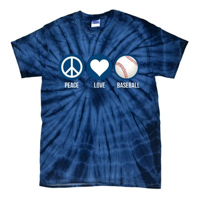 Peace Love Baseball Tie-Dye T-Shirt