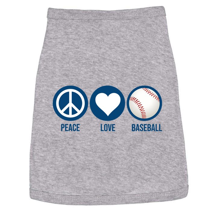 Peace Love Baseball Doggie Tank