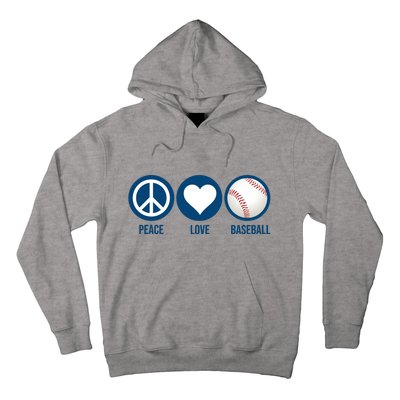 Peace Love Baseball Hoodie