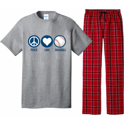 Peace Love Baseball Pajama Set