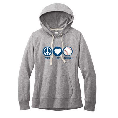 Peace Love Baseball Women's Fleece Hoodie