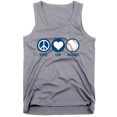 Peace Love Baseball Tank Top