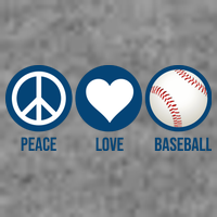 Peace Love Baseball Women's Crop Top Tee