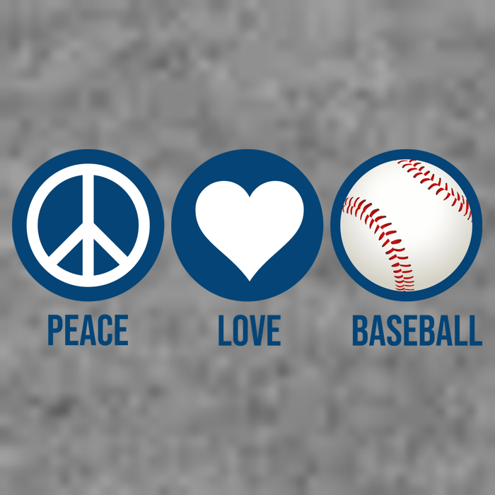 Peace Love Baseball Women's Crop Top Tee