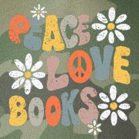 Peace Love Books Groovy Bookworm Book Nerd Reading Teacher Legacy Tie Dye Trucker Hat