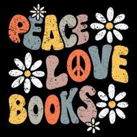 Peace Love Books Groovy Bookworm Book Nerd Reading Teacher Toddler Fine Jersey T-Shirt
