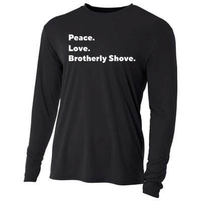 Peace Love Brotherly Shove Cooling Performance Long Sleeve Crew