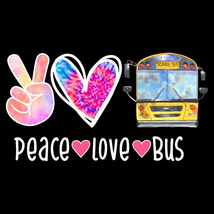Peace Love Bus Gift For Bus Driver Impact Tech Backpack