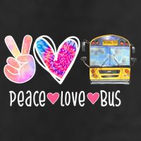 Peace Love Bus Gift For Bus Driver Adult Drive Performance Visor