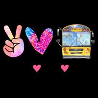 Peace Love Bus Gift For Bus Driver Mug