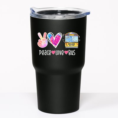 Peace Love Bus Gift For Bus Driver Tumbler