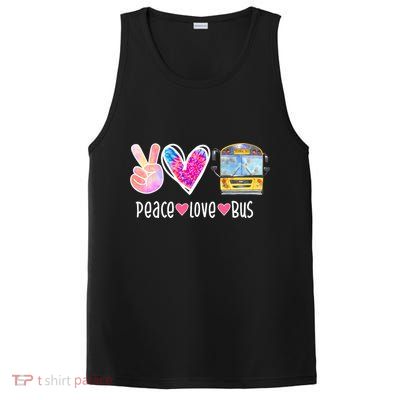 Peace Love Bus Gift For Bus Driver PosiCharge Competitor Tank