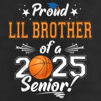 Proud Lil Brother Of A 2025 Senior Graduate Basketball Beanie
