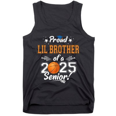 Proud Lil Brother Of A 2025 Senior Graduate Basketball Tank Top