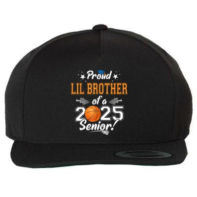 Proud Lil Brother Of A 2025 Senior Graduate Basketball Wool Snapback Cap