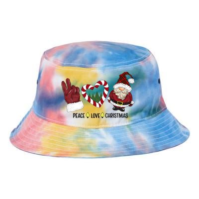 Peace Love Christmas Gnome Sublimation Funny Xmas Gift Tie Dye Newport Bucket Hat