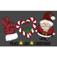 Peace Love Christmas Gnome Sublimation Funny Xmas Gift Bumper Sticker