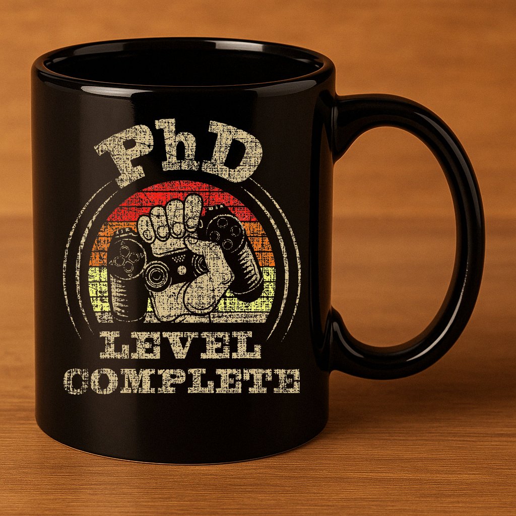 PhD Level Complete PhD Graduate Ph.D. Graduation Doctorate 11oz C Handle Ceramic Mug