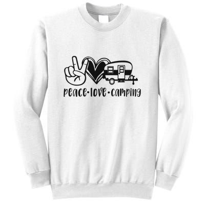 Peace Love Camping Gift Sweatshirt