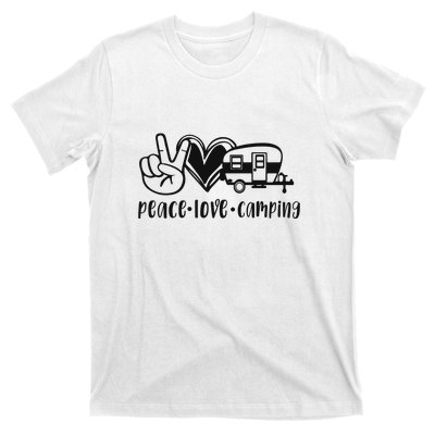 Peace Love Camping Gift T-Shirt