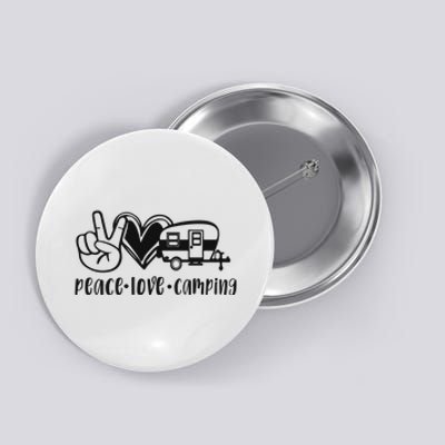 Peace Love Camping Gift Button