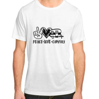 Peace Love Camping Gift Adult ChromaSoft Performance T-Shirt