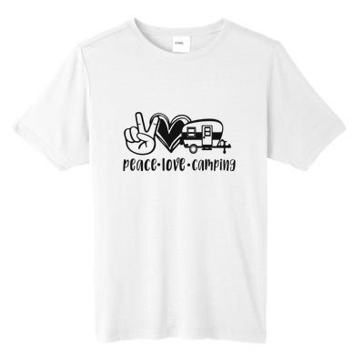 Peace Love Camping Gift Tall Fusion ChromaSoft Performance T-Shirt