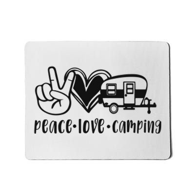 Peace Love Camping Gift Mousepad