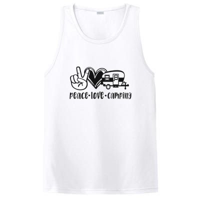 Peace Love Camping Gift PosiCharge Competitor Tank