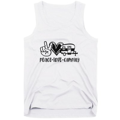 Peace Love Camping Gift Tank Top