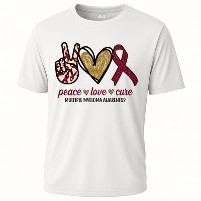 Peace Love Cure Multiple Myeloma Awareness Performance Shirt