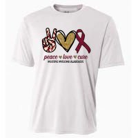 Peace Love Cure Multiple Myeloma Awareness Cooling Performance Crew T-Shirt