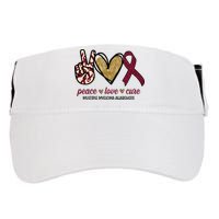 Peace Love Cure Multiple Myeloma Awareness Adult Drive Performance Visor