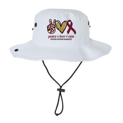 Peace Love Cure Multiple Myeloma Awareness Bucket Hat