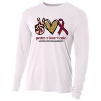 Peace Love Cure Multiple Myeloma Awareness Cooling Performance Long Sleeve Crew