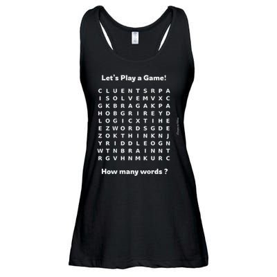 Puzzle Lovers Conversation Starter Word Fun And Games Ladies Essential Flowy Tank
