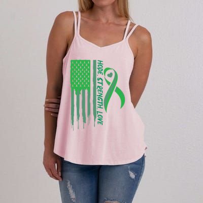 Pride Liver Cancer Awareness Support Gift Women's Strappy Tank