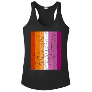 Proud Lesbian Community Colourful Pride Flag Lgbt Gift Ladies PosiCharge Competitor Racerback Tank