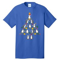 Penguin Lover Christmas Tree Funny Penguin Xmas Tree Gift Tall T-Shirt