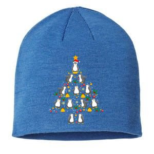 Penguin Lover Christmas Tree Funny Penguin Xmas Tree Gift Sustainable Beanie