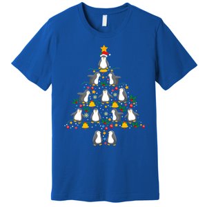 Penguin Lover Christmas Tree Funny Penguin Xmas Tree Gift Premium T-Shirt