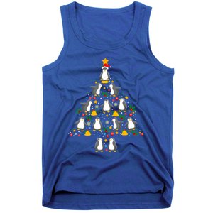 Penguin Lover Christmas Tree Funny Penguin Xmas Tree Gift Tank Top