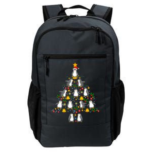 Penguin Lover Christmas Tree Funny Penguin Xmas Tree Gift Daily Commute Backpack