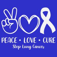 Peace Love Cure Long Cancer Awareness Hoodie