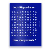 Puzzle Lovers Conversation Starter Word Fun and Games  Poster
