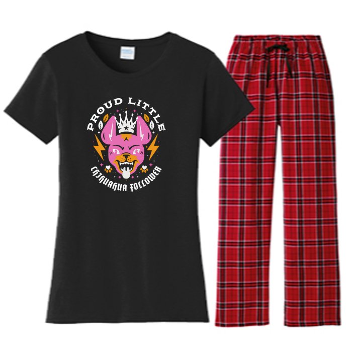 Proud Little Chihuahua Follower Vanderpump Rules Women's Flannel Pajama Set