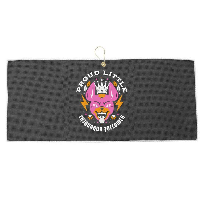 Proud Little Chihuahua Follower Vanderpump Rules Large Microfiber Waffle Golf Towel